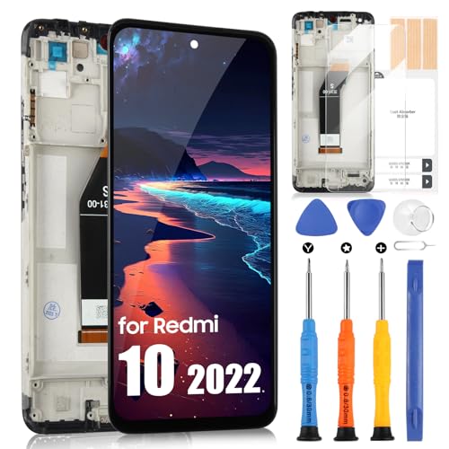 für Xiaomi Redmi 10 / Redmi 10 2022 LCD Display - Bildschirm Ersatz für Redmi 10 2022 Display Touchscreen 21121119SG 22011119UY 21121119VL LCD Digitalisierer Montage mit Werkzeu (mit Rahmen) für Xiaomi Redmi 10 / Redmi 10 2022 LCD Display - Bildschirm Ersatz für Redmi 10 2022 Display Touchscreen 21121119SG 22011119UY 21121119VL LCD Digitalisierer Montage mit Werkzeu (mit Rahmen) von ARSSLY