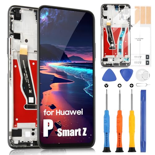 OLED-Bildschirm für Huawei P Smart Z LCD Display für Huawei P Smart Z STK-LX1 Ersatz-LCD-Bildschirm Touchscreen Full Assembly (Schwarz mit Rahmen) von ARSSLY