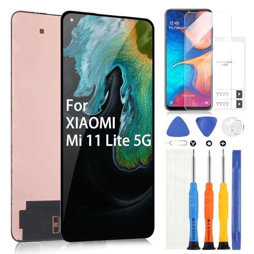 OLED LCD Bildschirm für Xiaomi 11 Lite NE 5G Display für Xiaomi Mi 11 Lite 5G Ersatz des Bildschirms Touchscreen Digitizer Full Assembly mit Werkzeugen, für 2109119DG 2107119DC M2101K9G M2101K9C OLED LCD Bildschirm für Xiaomi 11 Lite NE 5G Display für Xiaomi Mi 11 Lite 5G Ersatz des Bildschirms Touchscreen Digitizer Full Assembly mit Werkzeugen, für 2109119DG 2107119DC M2101K9G M2101K9C von ARSSLY