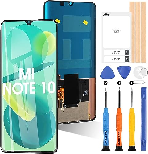OLED-LCD-Bildschirm für Xiaomi Mi Note 10/Mi Note 10 PRO/Mi Note 10 Lite/Mi CC9 PRO M2002F4LG M1910F4 6,47 Zoll LCD Display Touchscreen Montage Ersatz Glasbildschirm Digitalisierer mit Werkzeugen OLED-LCD-Bildschirm für Xiaomi Mi Note 10/Mi Note 10 PRO/Mi Note 10 Lite/Mi CC9 PRO M2002F4LG M1910F4 6,47 Zoll LCD Display Touchscreen Montage Ersatz Glasbildschirm Digitalisierer mit Werkzeugen von ARSSLY