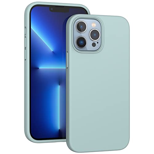 ARSUNOVO iPhone 13 Pro Flüssig Silikon Hülle, Stoßfeste Silikonhülle Mit Weichem Microfiber-Innenfutter Handyhülle Cover - MinzGrün ARSUNOVO iPhone 13 Pro Flüssig Silikon Hülle, Stoßfeste Silikonhülle Mit Weichem Microfiber-Innenfutter Handyhülle Cover - MinzGrün von ARSUNOVO