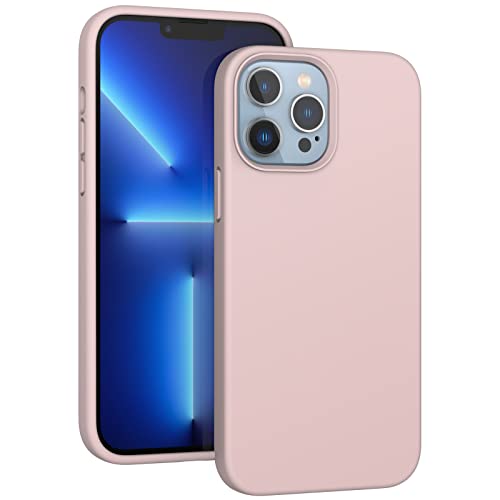 ARSUNOVO für iPhone 13 Pro Flüssig Silikon Hülle, iPhone 13 Pro Liquid Silicone Case, Stoßfeste Silikonhülle Weichem Microfiber-Innenfutter Handyhülle Cover für iPhone 13 Pro - Sandrosa ARSUNOVO für iPhone 13 Pro Flüssig Silikon Hülle, iPhone 13 Pro Liquid Silicone Case, Stoßfeste Silikonhülle Weichem Microfiber-Innenfutter Handyhülle Cover für iPhone 13 Pro - Sandrosa von ARSUNOVO