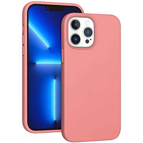 ARSUNOVO für iPhone 13 Pro Max Flüssig Silikon Hülle, iPhone 13 Pro Max Liquid Silicone Case, Stoßfeste Silikonhülle Weichem Microfiber-Innenfutter Handyhülle Cover für iPhone 13 Pro Max - Koralle ARSUNOVO für iPhone 13 Pro Max Flüssig Silikon Hülle, iPhone 13 Pro Max Liquid Silicone Case, Stoßfeste Silikonhülle Weichem Microfiber-Innenfutter Handyhülle Cover für iPhone 13 Pro Max - Koralle von ARSUNOVO