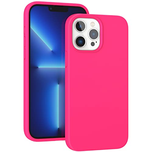 ARSUNOVO für iPhone 13 Pro Max Hülle Liquid Silicone, iPhone 13 Pro Max Case Kameraschutz, Stoßfeste Silikonhülle Weichem Microfiber-Innenfutter Handyhülle Cover für iPhone 13 Pro Max - HotPink ARSUNOVO für iPhone 13 Pro Max Hülle Liquid Silicone, iPhone 13 Pro Max Case Kameraschutz, Stoßfeste Silikonhülle Weichem Microfiber-Innenfutter Handyhülle Cover für iPhone 13 Pro Max - HotPink von ARSUNOVO