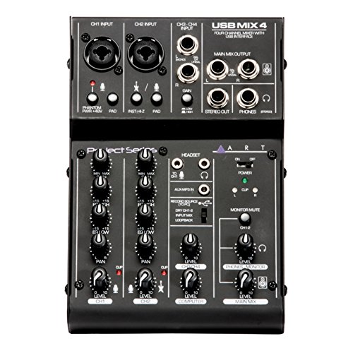 Art Pro Audio USBMix4 - Four Channel Mixer/USB Audio Interface von ART APPLIED RESEARCH AND TECHNOLOGY