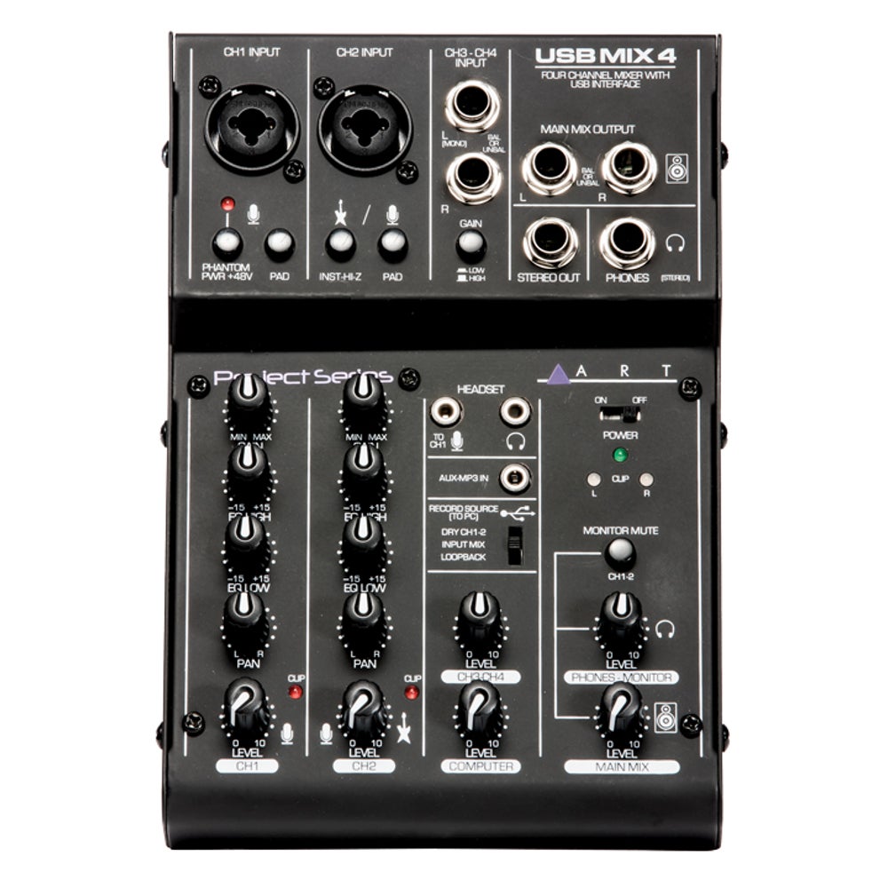 ART USBMix4 4-channel mixer and audio interface von ART