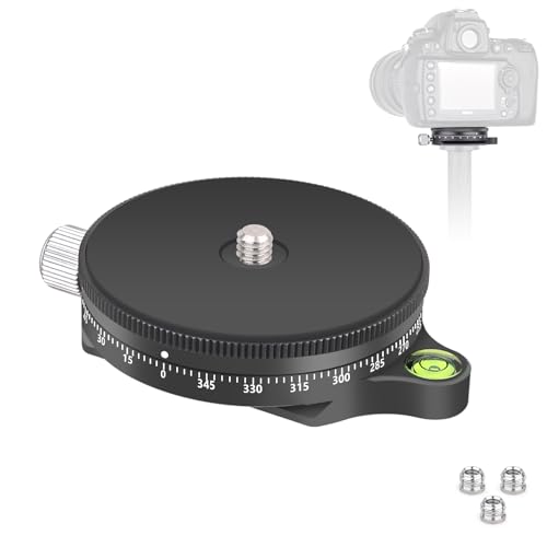ARTCISE Kamera Panorama-Panning Base mit Stilplatte, Panoramakopf mit Wasserwaage für Stativ-Einbeinstativ DSLR-Kameras, maximale Tragkraft:15kg/33lbs ARTCISE Kamera Panorama-Panning Base mit Stilplatte, Panoramakopf mit Wasserwaage für Stativ-Einbeinstativ DSLR-Kameras, maximale Tragkraft:15kg/33lbs von ARTCISE