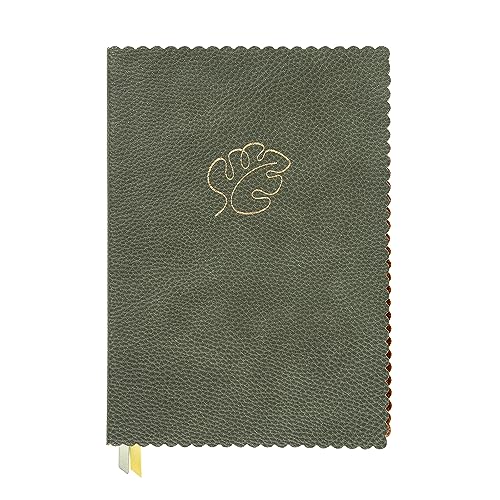 ARTEBENE MAJOIE Notizbuch Schreibbuch mit Keksrand 240 Seiten DIN A5 Vegan mit Leder-Optik Monstera Blatt Grün ARTEBENE MAJOIE Notizbuch Schreibbuch mit Keksrand 240 Seiten DIN A5 Vegan mit Leder-Optik Monstera Blatt Grün von ARTEBENE