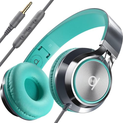 ARTIX® Kopfhörer mit Kabel und Mikrofon, Faltbar und tragbar, Premium 90% Kopfhörer Noise Cancelling, Bügelkopfhörer mit Kabel Jack Aux 3.5 mm, Lautstärkeregler für PC, Handy und Laptop CL750 von ARTIX