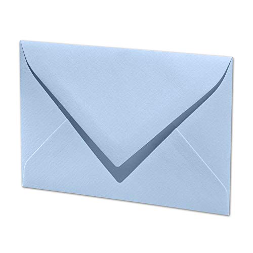 250x ARTOZ DIN C7 kleine Briefumschläge - Blau (Pastellblau) 110 x 75 mm - 100 g/m² Mini Umschläge für Hochzeit Geburtstag Weihnachten Party Geschenkkärtchen - Serie 1001 von ARTOZ