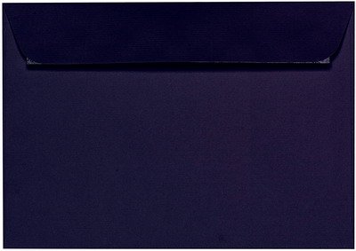 50 Stück - Artoz Serie 1001 Umschläge, gerippt - Haftklebung - DIN C5, 229 x 162mm, hochwertig, schwarz von ARTOZ