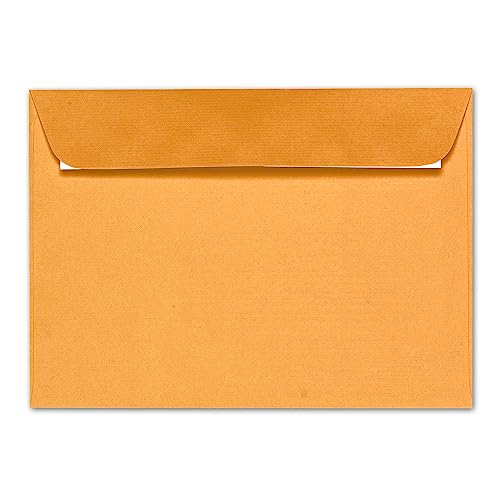 ARTOZ 1000x Briefumschläge DIN C5 Orange (Mango) - 229 x 162 mm Kuvert ohne Fenster - Umschläge selbstklebend haftklebend - Serie Artoz 1001 von ARTOZ