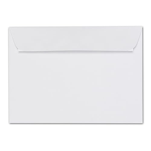 ARTOZ 1000x Briefumschläge DIN C5 Weiß (Blütenweiß) - 229 x 162 mm Kuvert ohne Fenster - Umschläge selbstklebend haftklebend - Serie Artoz 1001 von ARTOZ