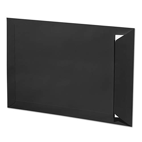 ARTOZ 1000x DIN C4 Umschläge mit Haftklebung - ungefüttert 324 x 229 mm Schwarz (Schwarz) Briefumschläge ohne Fenster - Serie 1001 von ARTOZ