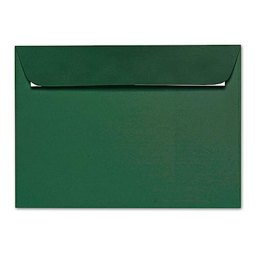 ARTOZ 100x Briefumschläge DIN C5 Grün (Racing Green) - 229 x 162 mm Kuvert ohne Fenster - Umschläge selbstklebend haftklebend - Serie Artoz 1001 von ARTOZ