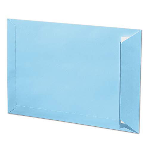 ARTOZ 100x DIN C4 Umschläge mit Haftklebung - ungefüttert 324 x 229 mm Azurblau (Blau) Briefumschläge ohne Fenster - Serie 1001 von ARTOZ