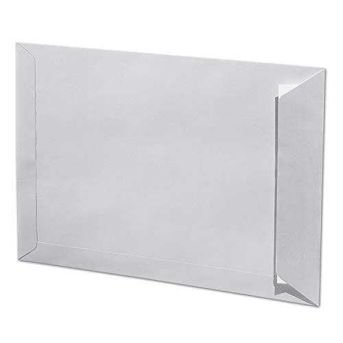 ARTOZ 100x DIN C4 Umschläge mit Haftklebung - ungefüttert 324 x 229 mm Lichtgrau (Grau) Briefumschläge ohne Fenster - Serie 1001 von ARTOZ