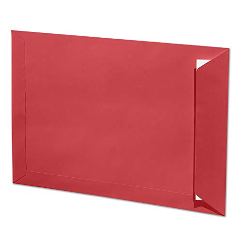 ARTOZ 100x DIN C4 Umschläge mit Haftklebung - ungefüttert 324 x 229 mm Rot (Rot) Briefumschläge ohne Fenster - Serie 1001 von ARTOZ