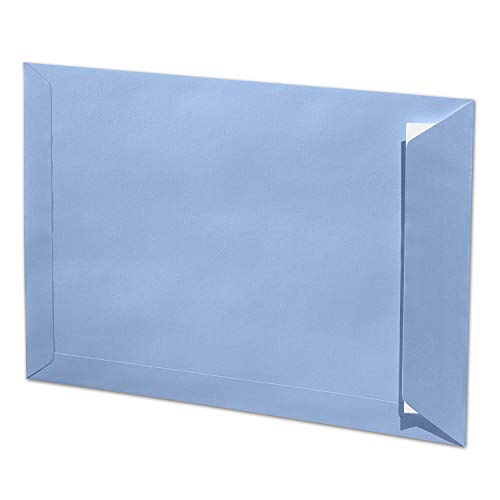 ARTOZ 10x DIN C4 Umschläge mit Haftklebung - ungefüttert 324 x 229 mm Marienblau (Blau) Briefumschläge ohne Fenster - Serie 1001 von ARTOZ