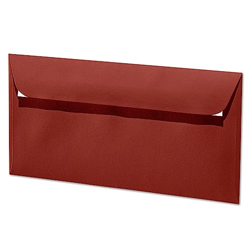 ARTOZ 150x Briefumschläge DIN Lang Weinrot 100 g/m² selbstklebend - DL 224x114 mm - Kuvert ohne Fenster - Umschläge mit Haftklebung Abziehstreifen ARTOZ 150x Briefumschläge DIN Lang Weinrot 100 g/m² selbstklebend - DL 224x114 mm - Kuvert ohne Fenster - Umschläge mit Haftklebung Abziehstreifen von ARTOZ
