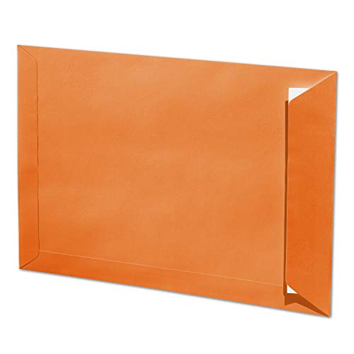 ARTOZ 150x DIN C4 Umschläge mit Haftklebung - ungefüttert 324 x 229 mm Orange Briefumschläge ohne Fenster - Serie 1001 von ARTOZ