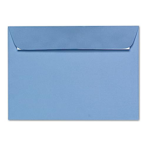 ARTOZ 15x Briefumschläge DIN C5 Blau (Marienblau) - 229 x 162 mm Kuvert ohne Fenster - Umschläge selbstklebend haftklebend - Serie Artoz 1001 von ARTOZ
