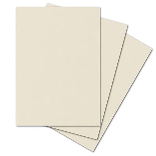 ARTOZ 200x Briefpapier - Chamois DIN A4 297 x 210 mm - Edle Egoutteur-Rippung - Hochwertiges Designpapier Urkundenpapier von ARTOZ