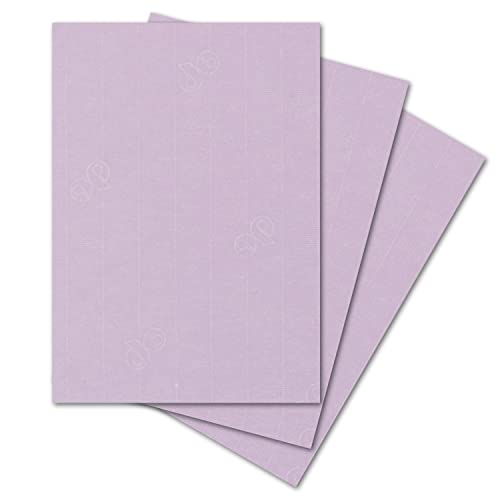 ARTOZ 200x Briefpapier - Flieder DIN A4 297 x 210 mm - Edle Egoutteur-Rippung - Hochwertiges Designpapier Urkundenpapier von ARTOZ