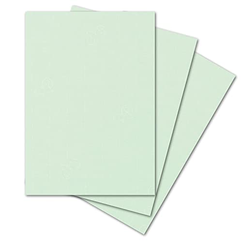 ARTOZ 200x Briefpapier - Mint DIN A4 297 x 210 mm - Edle Egoutteur-Rippung – Hochwertiges Designpapier Urkundenpapier von ARTOZ