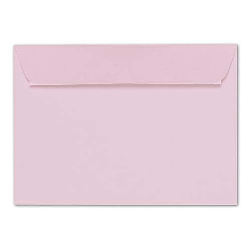 ARTOZ 200x Briefumschläge DIN C5 Rosa (Kirschblüte) - 229 x 162 mm Kuvert ohne Fenster - Umschläge selbstklebend haftklebend - Serie Artoz 1001 von ARTOZ