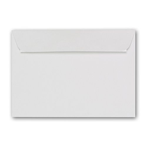 ARTOZ 200x Briefumschläge DIN C6 Weiß - 16,2 x 11,4 cm - haftklebend - gerippte Kuverts ohne Fenster - Serie Artoz 1001 von ARTOZ