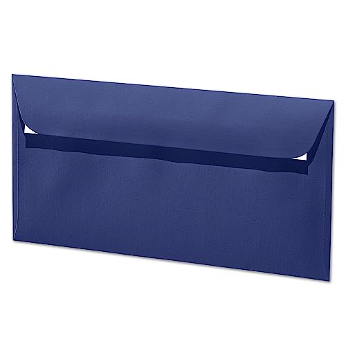 ARTOZ 200x Briefumschläge DIN Lang Classic Blue 100 g/m² selbstklebend - DL 224x114 mm - Kuvert ohne Fenster - Umschläge mit Haftklebung Abziehstreifen ARTOZ 200x Briefumschläge DIN Lang Classic Blue 100 g/m² selbstklebend - DL 224x114 mm - Kuvert ohne Fenster - Umschläge mit Haftklebung Abziehstreifen von ARTOZ