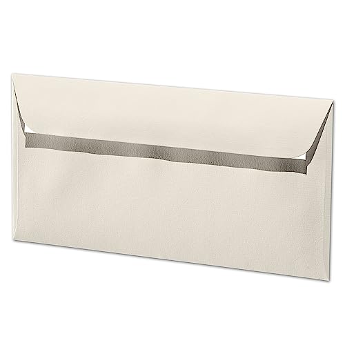 ARTOZ 200x Briefumschläge DIN Lang Ivory-Elfenbein 100 g/m² selbstklebend - DL 224x114 mm - Kuvert ohne Fenster - Umschläge mit Haftklebung Abziehstreifen ARTOZ 200x Briefumschläge DIN Lang Ivory-Elfenbein 100 g/m² selbstklebend - DL 224x114 mm - Kuvert ohne Fenster - Umschläge mit Haftklebung Abziehstreifen von ARTOZ