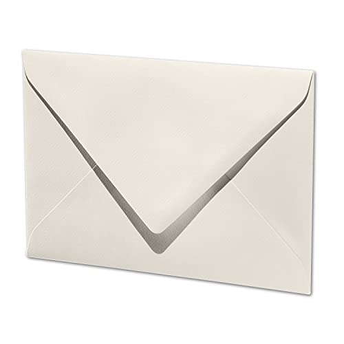 ARTOZ 200x Briefumschläge gerippt - Ivory-Elfenbein - DIN B6 178 x 125 mm - Kuvert ohne Fenster - Umschläge mit Nassklebung - Spitze Verschlusslasche ARTOZ 200x Briefumschläge gerippt - Ivory-Elfenbein - DIN B6 178 x 125 mm - Kuvert ohne Fenster - Umschläge mit Nassklebung - Spitze Verschlusslasche von ARTOZ