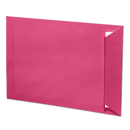 ARTOZ 200x DIN C4 Umschläge mit Haftklebung - ungefüttert 324 x 229 mm Fuchsia-pink (Rosa) Briefumschläge ohne Fenster - Serie 1001 von ARTOZ