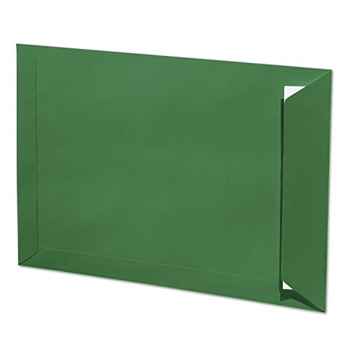 ARTOZ 200x DIN C4 Umschläge mit Haftklebung - ungefüttert 324 x 229 mm Tannengrün (Grün) Briefumschläge ohne Fenster - Serie 1001 von ARTOZ