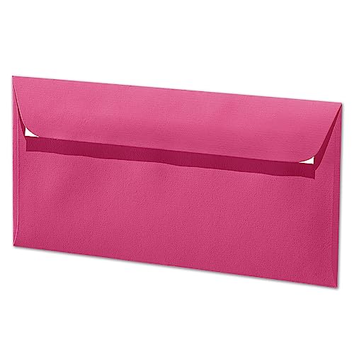 ARTOZ 25x Briefumschläge DIN Lang Fuchsia-pink 100 g/m² selbstklebend - DL 224x114 mm - Kuvert ohne Fenster - Umschläge mit Haftklebung Abziehstreifen ARTOZ 25x Briefumschläge DIN Lang Fuchsia-pink 100 g/m² selbstklebend - DL 224x114 mm - Kuvert ohne Fenster - Umschläge mit Haftklebung Abziehstreifen von ARTOZ