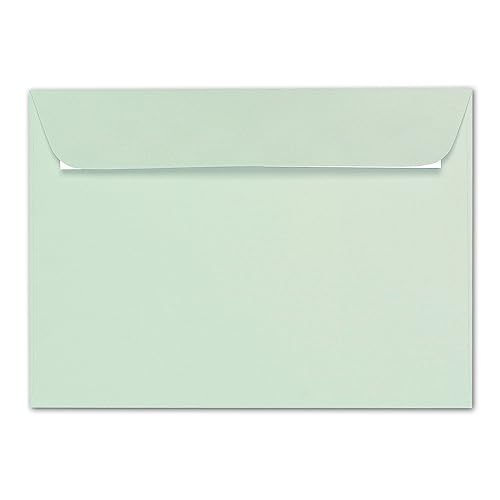 ARTOZ 50x Briefumschläge DIN C5 Grün (Mint) - 229 x 162 mm Kuvert ohne Fenster - Umschläge selbstklebend haftklebend - Serie Artoz 1001 von ARTOZ