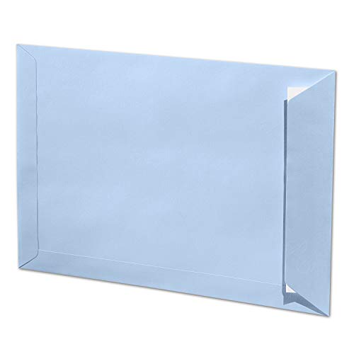 ARTOZ 50x DIN C4 Umschläge mit Haftklebung - ungefüttert 324 x 229 mm Pastellblau (Blau) Briefumschläge ohne Fenster - Serie 1001 von ARTOZ