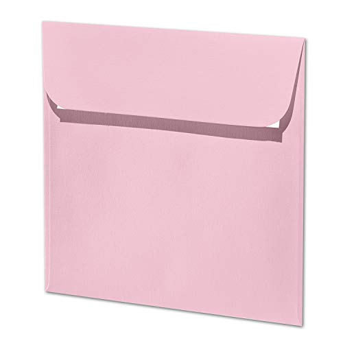 ARTOZ 75x quadratische Briefumschläge kirschblüte (Rosa) 100 g/m² - 16 x 16 cm - Kuvert ohne Fenster - Umschläge mit Haftklebung von ARTOZ