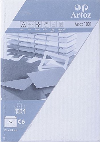 Umschlag C6 Artoz 1001 Classic blütenweiss 5 PCS/PACK von ARTOZ