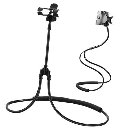ARTSEWPLY 1Stück Handy Halsaufhänger Halter Flexibler U Förmiger Handyhalter für Desktop Heimgebrauch Multifunktionale Halsaufhängung für Smartphone Schwarz für Einfaches Filmegucken ARTSEWPLY 1Stück Handy Halsaufhänger Halter Flexibler U Förmiger Handyhalter für Desktop Heimgebrauch Multifunktionale Halsaufhängung für Smartphone Schwarz für Einfaches Filmegucken von ARTSEWPLY