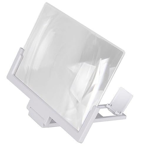 ARTSEWPLY Universal-Telefon-Bildschirmverstärker 8-14 Zoll Lupe 3D-Videoverstärker Klappgestell für Home Office Weiß von ARTSEWPLY