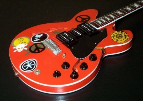Alvin Lee Miniatur Gitarre Gibson ES 335 Zehn Jahr nach von ARTSTUDIO35