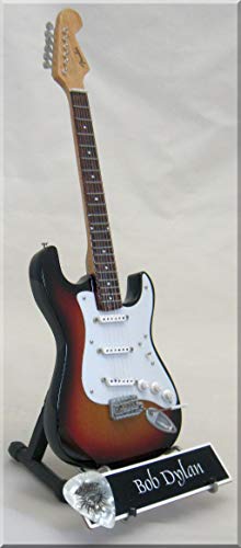 BOB DYLAN Miniatur Gitarre mit Plektrum von ARTSTUDIO35