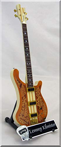 ARTSTUDIO35 LEMMY KILMISTER Miniatur Gitarre Schwarz mit Plektrum von ARTSTUDIO35