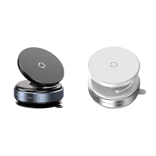 ARVALOLET Magnetischer Smartphone Halter mit Vakuum-Saugnapf, 360° Rotation, for GPS-Navigation im Auto und Zuhause von ARVALOLET