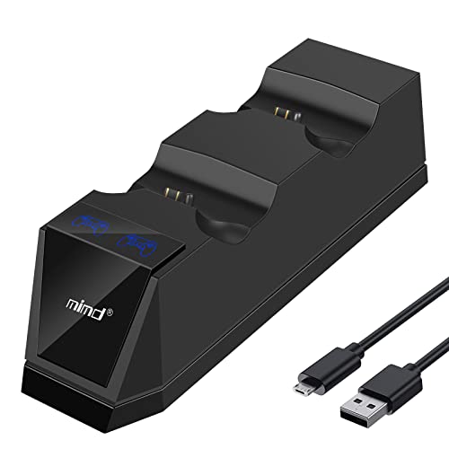 ARyee PS4 Controller Ladestation, Ladegerät für PS4 Controller, Duale Ladestation mit USB-Ladekabel für Playstation4/PS4/PS4 Slim/PS4 Pro, 1.8H Schnellladung von ARyee