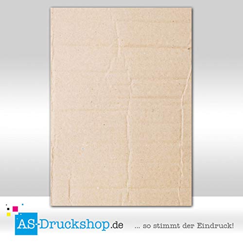 Designpapier Textur - Struktur - Pappe / 100 Blatt/DIN A4 / 90 g-Offsetpapier von AS-Druckshop
