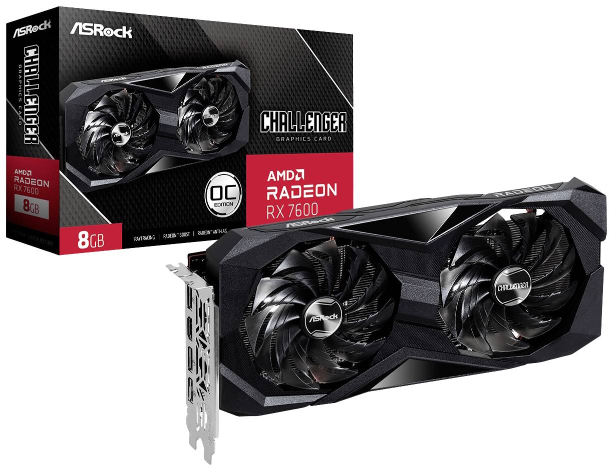 ASRock RX7600 CL 8GO 8GB DDR6 HDMI/3xDP ASRock RX7600 CL 8GO 8GB DDR6 HDMI/3xDP von AS-Rock